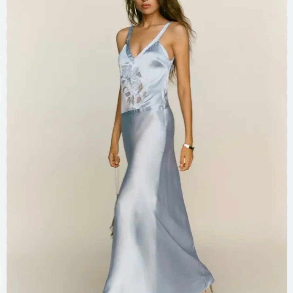 Reformation Tatie Silk Dress